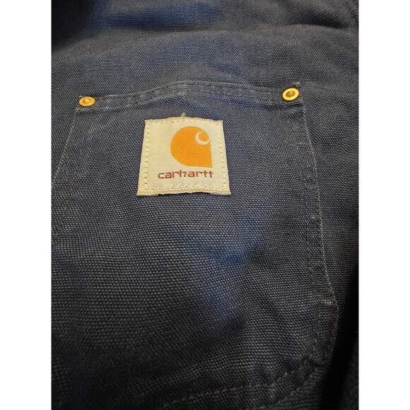 Carhartt Men's Blanket Lined Navy Blue Size 2XL In Great Condition Jacket - Picture 3 of 10